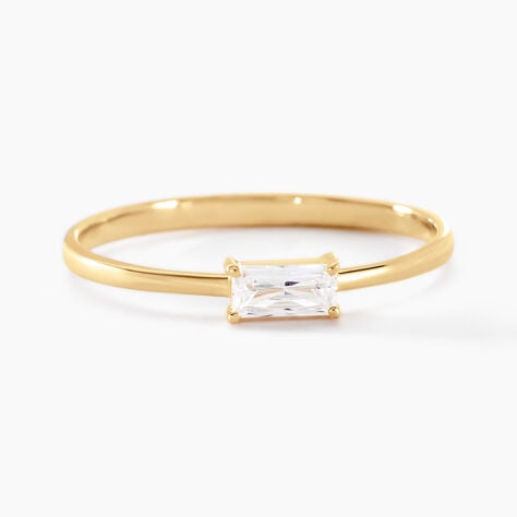 Bague Shiny Garden Or Jaune Oxyde De Zirconium - Bagues solitaires Femme | Histoire d&rsquo;Or