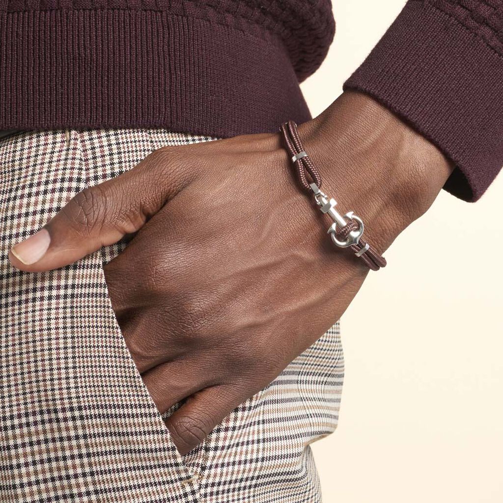 Bracelet Acier Analya Cordon - Bijoux Ancre Homme | Histoire d’Or