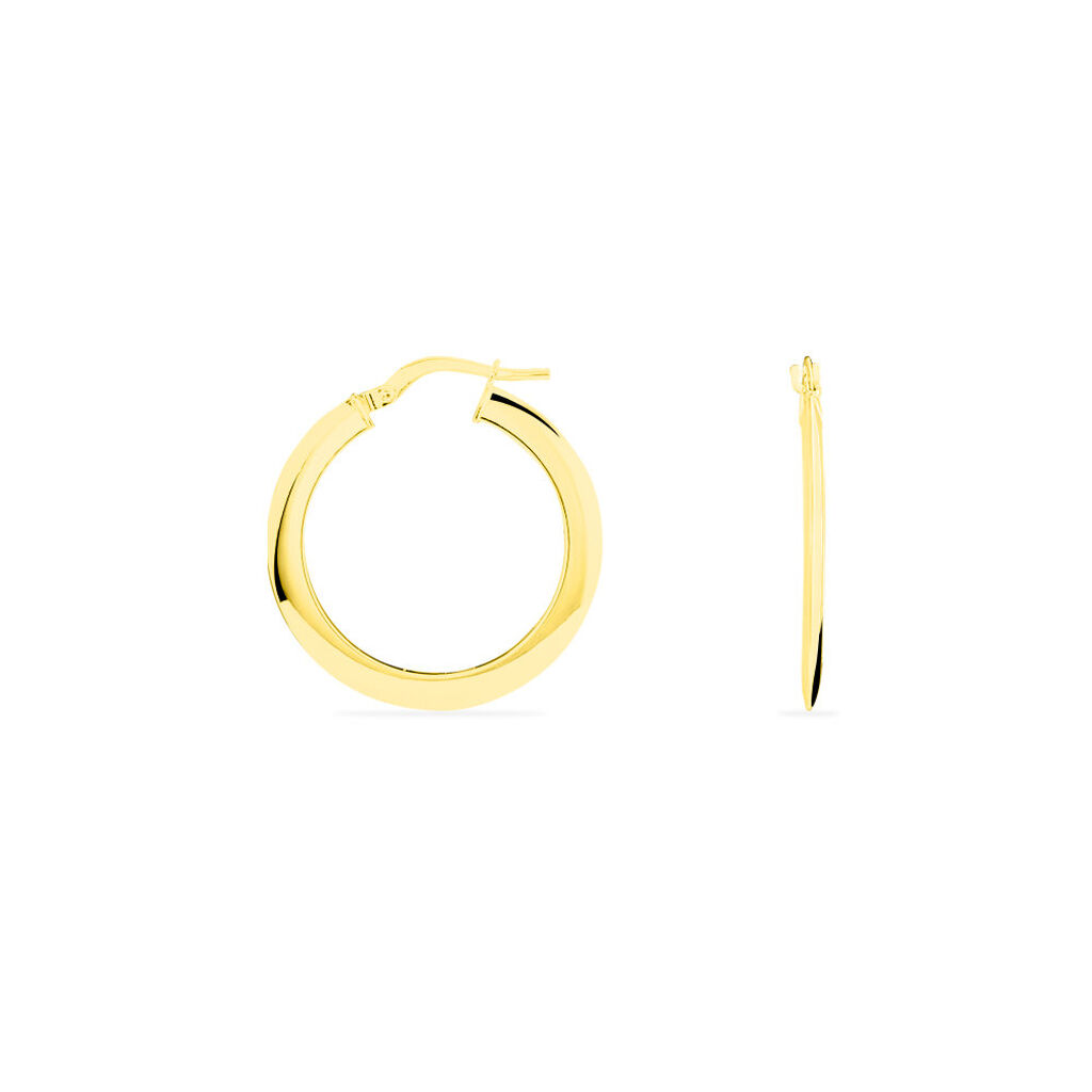 Créoles Suzana Or Jaune - Boucles d'oreilles créoles Femme | Histoire d’Or