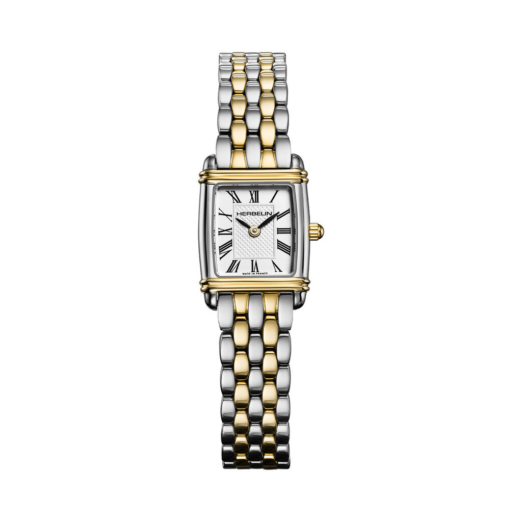 Montre Herbelin Art Deco Mini Argent&eacute; - Montres &eacute;tanches Femme | Histoire d&rsquo;Or