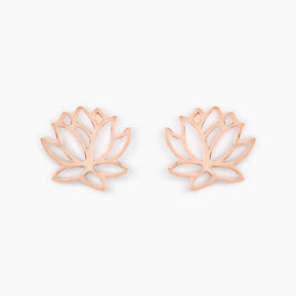 Boucles D'oreilles Puces Rosita Argent Rose - Boucles d'oreilles fantaisie Femme | Histoire d’Or