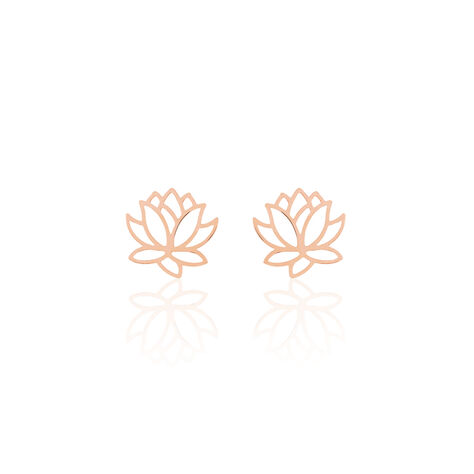 Boucles D'oreilles Puces Rosita Argent Rose - Boucles d'oreilles fantaisie Femme | Histoire d’Or