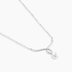Collier Or Blanc Proximae Perle De Culture Oxydes De Zirconium - Colliers Femme | Histoire d&rsquo;Or