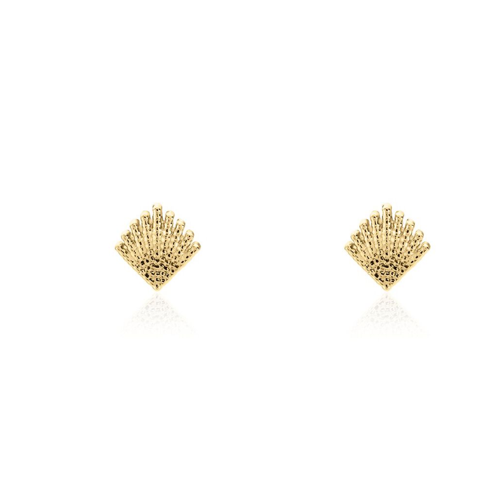 Boucles D'oreilles Puces Christabella Plaqué Or Jaune - Boucles d'oreilles fantaisie Femme | Histoire d’Or