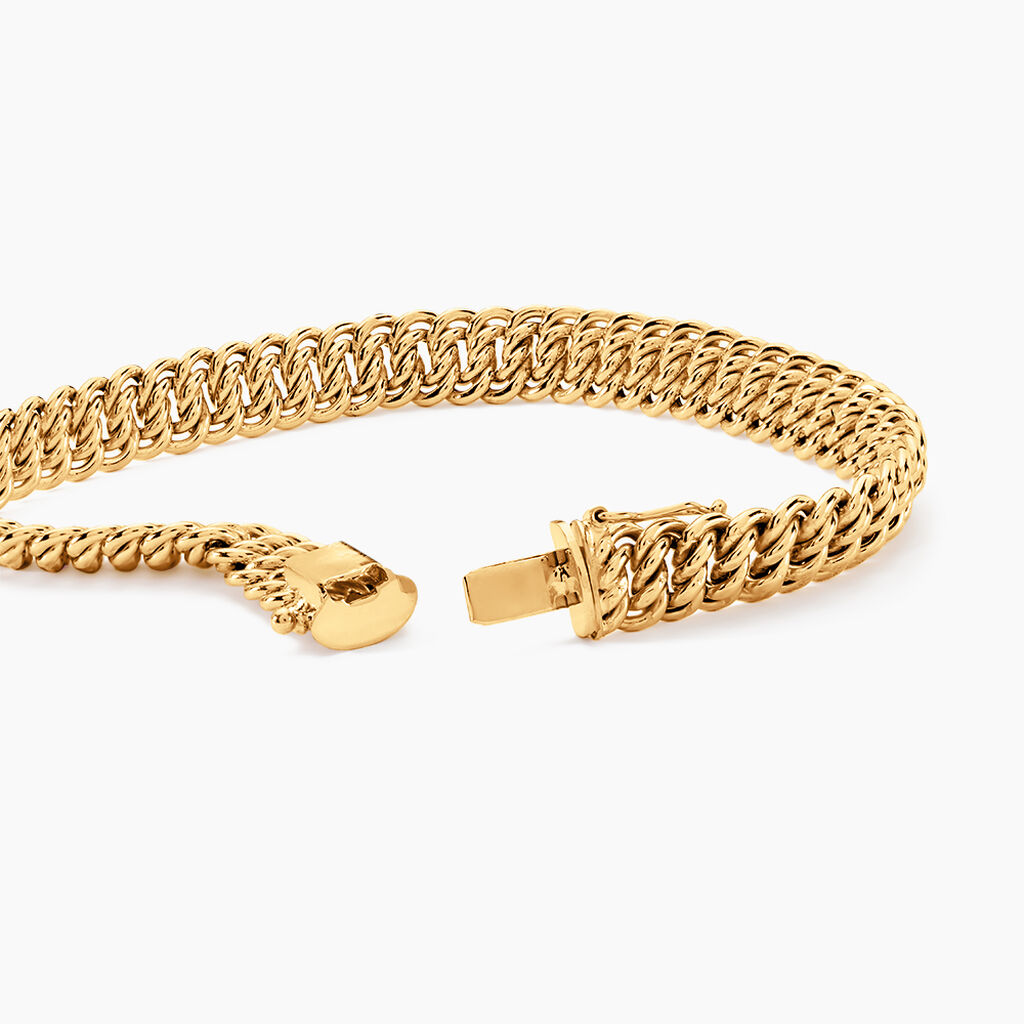 Bracelet Jimmy Maille Americaine Or Jaune - Bracelets chaîne Femme | Histoire d’Or