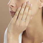 Alliance Marielle Ruban Plat Or Blanc - Alliances Unisex | Histoire d&rsquo;Or