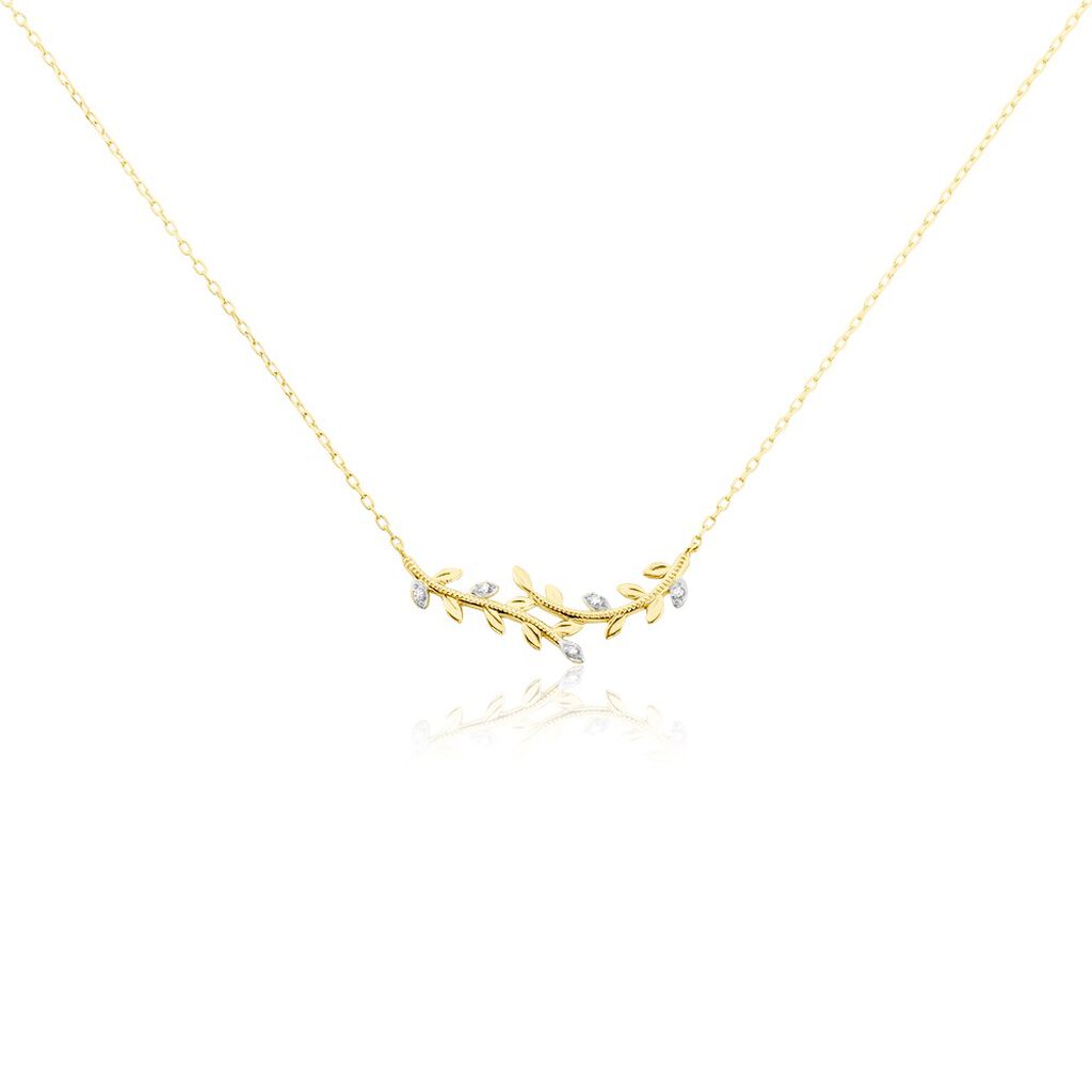 Collier Emelyne Or Jaune Diamant - Colliers Femme | Histoire d’Or