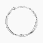 Bracelet Giorgia Argent Blanc - Bracelets Femme | Histoire d&rsquo;Or