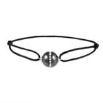 Bracelet Nina Cera Argent Blanc Strass Et C&eacute;ramique - Bracelets cordon Femme | Histoire d&rsquo;Or