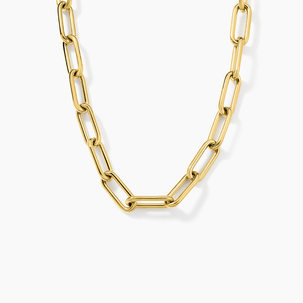 Collier Maille Urban Line Acier Doré - Chaines Femme | Histoire d’Or