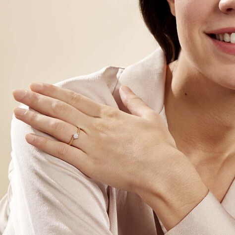 Bague Solitaire Lysia Or Jaune Diamant - Bagues solitaires Femme | Histoire d’Or