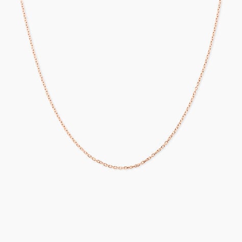 Cha&icirc;ne Igoa Maille For&ccedil;at Diamantee Or Rose - Chaines Femme | Histoire d&rsquo;Or