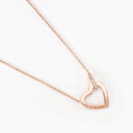 Collier Elanda Argent Rose Oxyde De Zirconium - Colliers fantaisie Femme | Histoire d&rsquo;Or