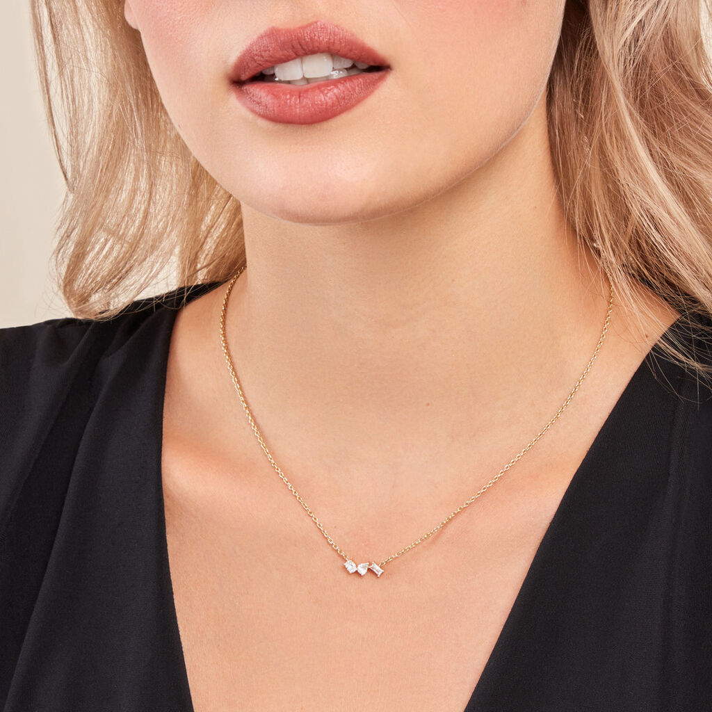 Collier Shiny Garden Or Jaune Oxyde De Zirconium - Colliers Femme | Histoire d’Or