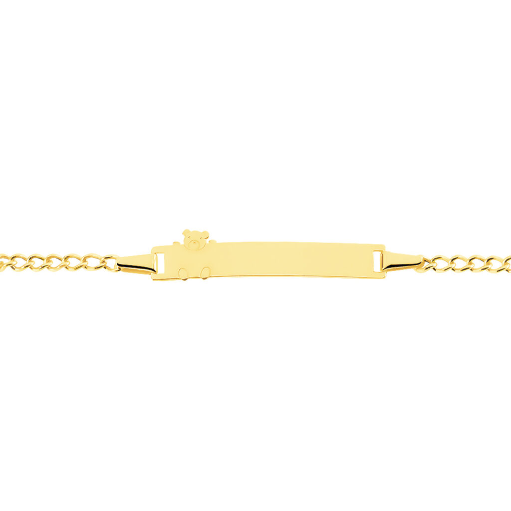Bracelet Identité Etheline Maille Gourmette Or Jaune - Bracelets Communion Enfant | Histoire d’Or