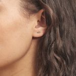 Boucles D'oreilles Puces Annie-francoise Infini Or Jaune - Clous d'oreilles Femme | Histoire d&rsquo;Or