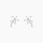Boucles D'oreilles Puces Argent Blanc Florencio Oxydes De Zirconium - Boucles d'oreilles empierr&eacute;es Femme | Histoire d&rsquo;Or