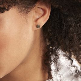 Boucles D'oreilles Puces Eryne Or Jaune - Clous d'oreilles Femme | Histoire d’Or