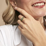 Bague Huffie Plaqu&eacute; Or Jaune Pierre D'imitation - Bagues avec pierre Femme | Histoire d&rsquo;Or