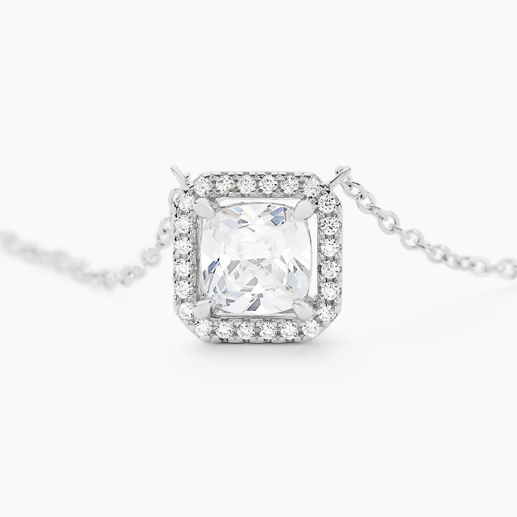 Collier Rio Argent Blanc Oxyde De Zirconium - F&ecirc;te des m&egrave;res Femme | Histoire d&rsquo;Or