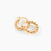 Créoles Plaqué Or Jaune Isaiah - Boucles d'oreilles créoles Femme | Histoire d’Or
