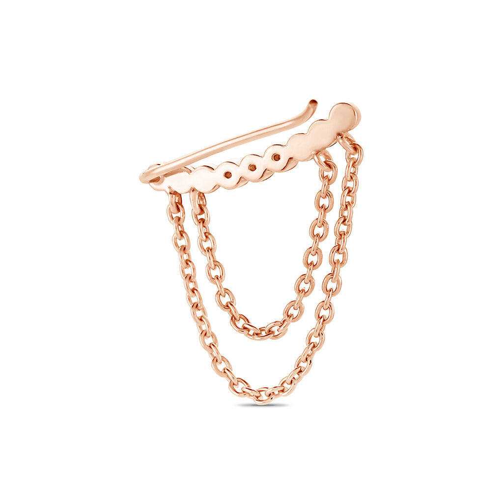Bijou D'oreille Unitaire Katelyn Argent Rose Oxyde De Zirconium - Boucles d'oreilles fantaisie Femme | Histoire d’Or