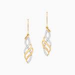 Boucles D'Oreilles Pendantes Sumati Or Jaune Oxyde De Zirconium - Boucles d'oreilles pendantes Femme | Histoire d&rsquo;Or