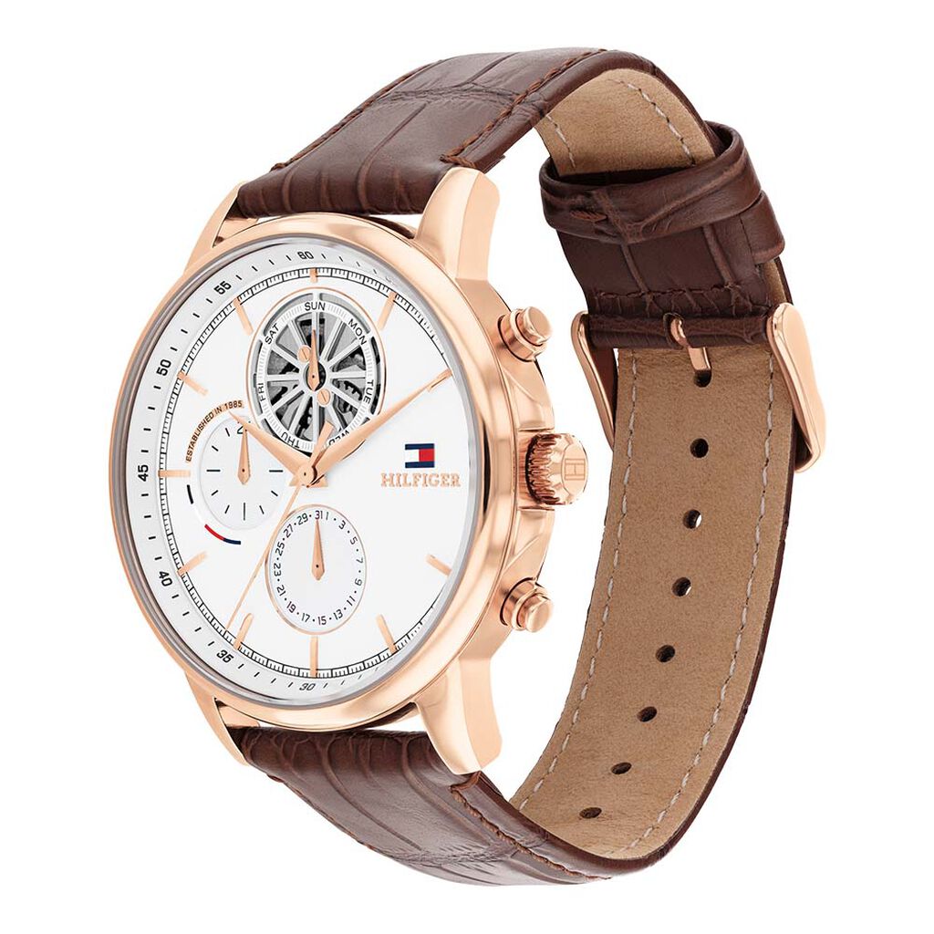Montre Tommy Hilfiger Stewart Blanc - Montres Homme | Histoire d&rsquo;Or