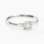 Bague Or Blanc Adeline Diamants - Bagues avec pierre Femme | Histoire d&rsquo;Or