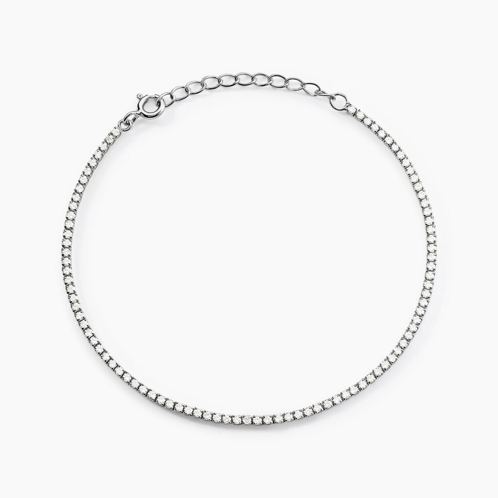 Bracelet Lou-anne Argent Blanc Oxyde De Zirconium - Bracelets Femme | Histoire d&rsquo;Or