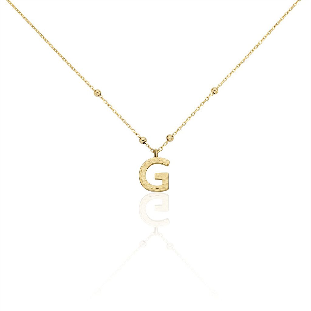 Collier Plaqué Or Jaune Lettra - Colliers fantaisie Femme | Histoire d’Or