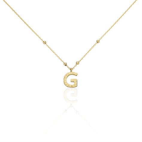 Collier Plaqué Or Jaune Lettra - Colliers fantaisie Femme | Histoire d’Or