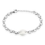 Bracelet Ashoka Argent Blanc C&eacute;ramique - Bracelets Femme | Histoire d&rsquo;Or