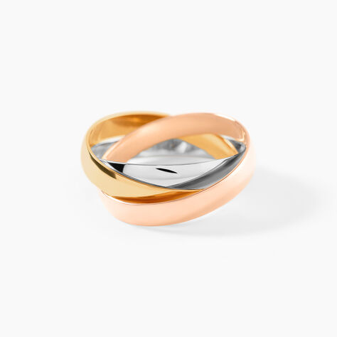 Alliance Entrelacee Ruban Plat Or Tricolore - Alliances Unisex | Histoire d&rsquo;Or