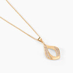 Collier Mai-lee Plaqu&eacute; Or Jaune Oxyde De Zirconium - Colliers Femme | Histoire d&rsquo;Or