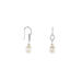 Boucles D'oreilles Pendantes Tiphaine Argent Blanc Perle De Culture - Boucles d'oreilles pendantes Femme | Histoire d’Or