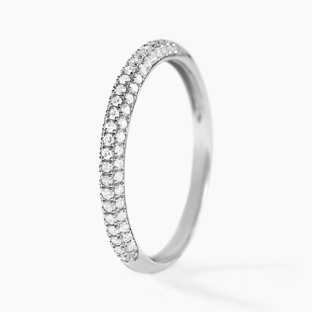 Alliance Joshua Or Blanc Diamant - Alliances Femme | Histoire d’Or