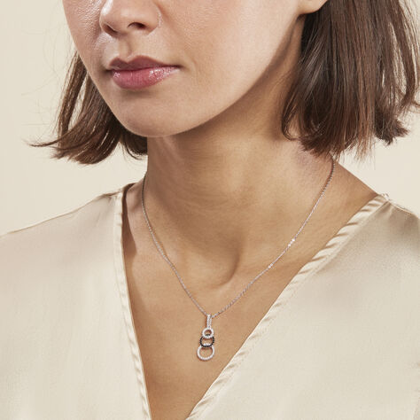 Collier Liyana Argent Blanc Oxyde De Zirconium - Colliers fantaisie Femme | Histoire d’Or
