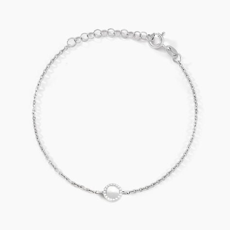 Bracelet Sixties Argent Blanc - Bracelets Femme | Histoire d&rsquo;Or