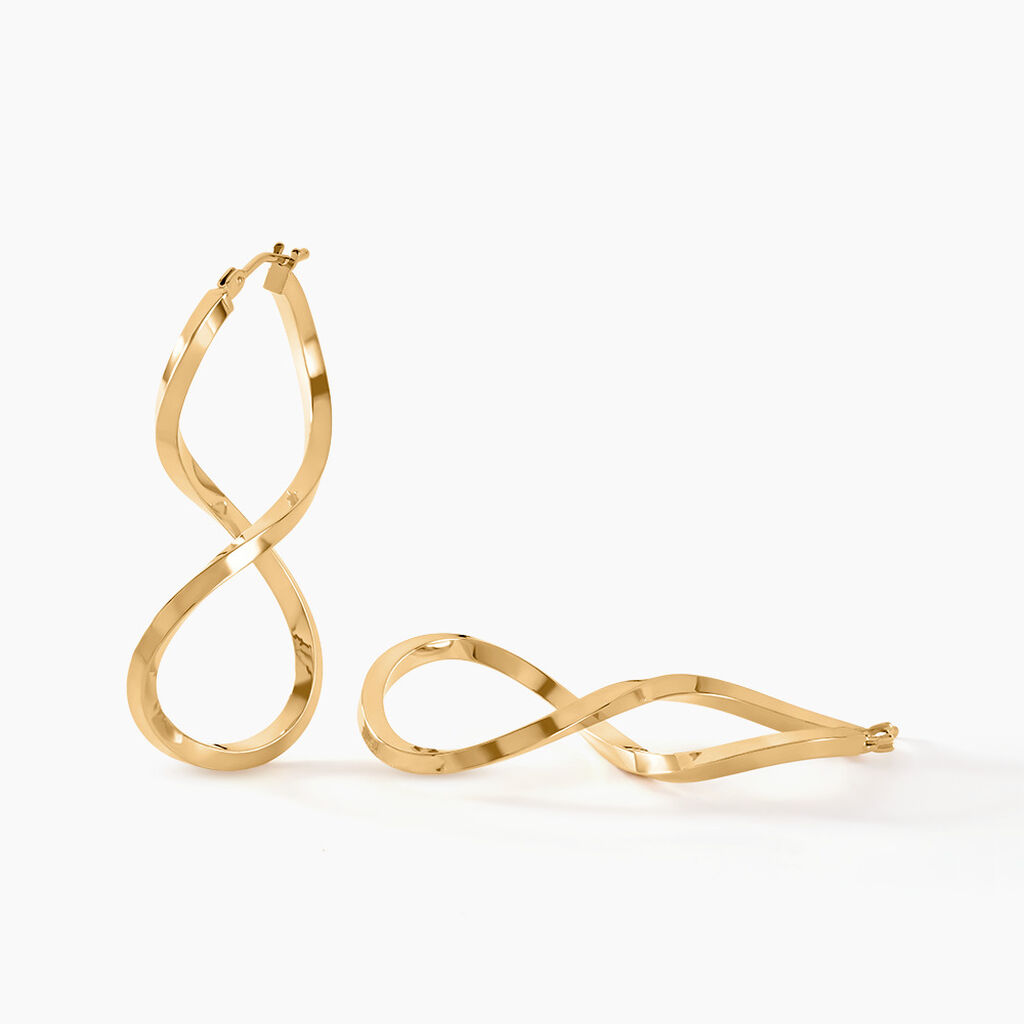 Créoles Helmine Or Jaune - Boucles d'oreilles créoles Femme | Histoire d’Or