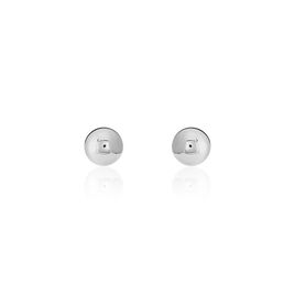 Boucles D'oreilles Puces Fidelia Boule Or Blanc - Clous d'oreilles Femme | Histoire d’Or