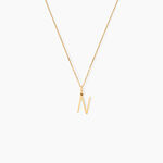 Pendentif Ionia Lettre Or Jaune - Pendentifs Famille | Histoire d&rsquo;Or