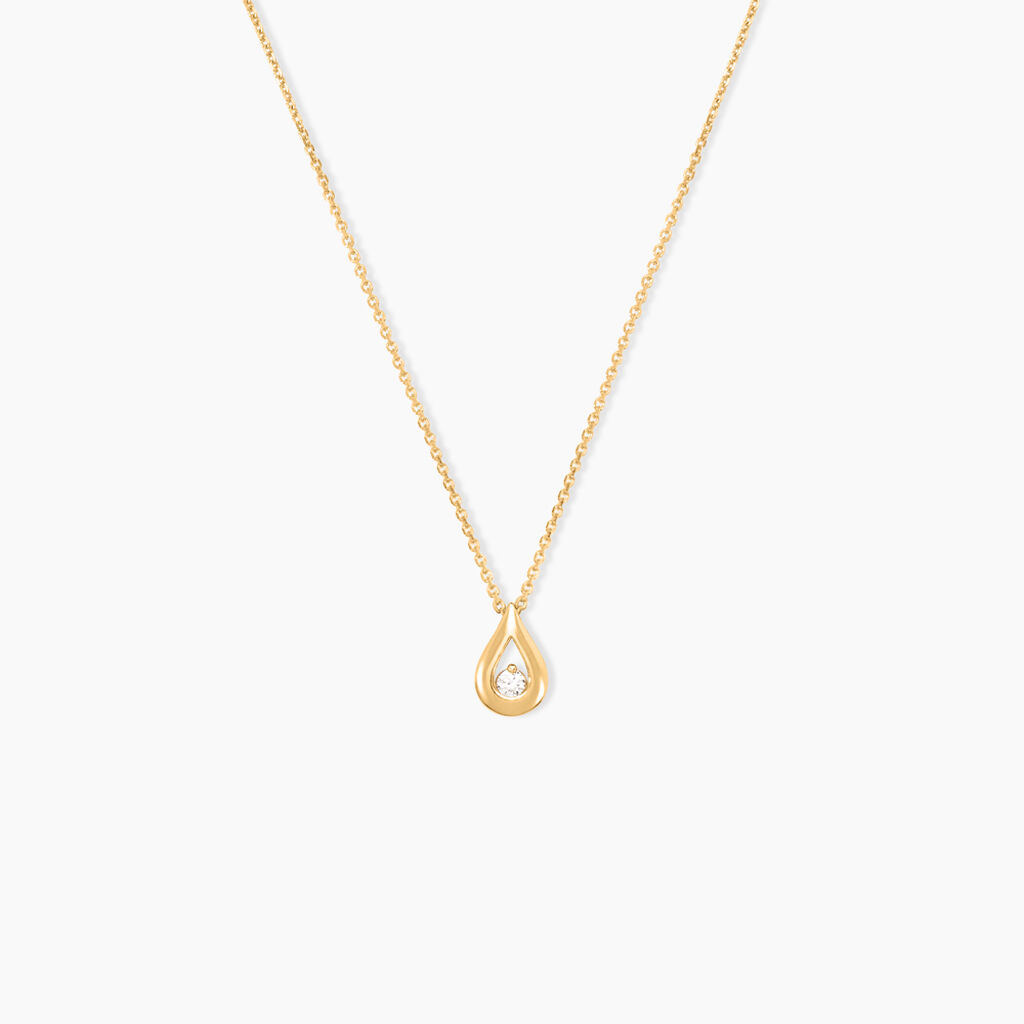 Collier Purete Or Jaune Diamant - Colliers Femme | Histoire d&rsquo;Or