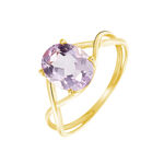 Bague Solitaire Armaelle Or Jaune Amethyste - Bagues solitaires Femme | Histoire d&rsquo;Or