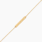 Bracelet Fania Message Or Jaune Oxyde De Zirconium - Bracelets Naissance Femme | Histoire d&rsquo;Or