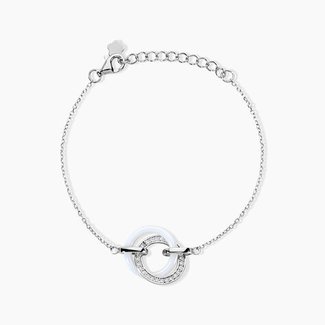 Bracelet Grizzel Argent Blanc Oxyde De Zirconium - Bracelets Femme | Histoire d&rsquo;Or