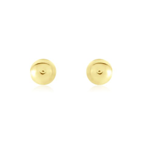 Boucles D'oreilles Puces Or Jaune Fidelia - Clous d'oreilles Famille | Histoire d’Or