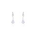 Boucles D'oreilles Pendantes Assaf Or Blanc Amethyste Et Oxyde - Boucles d'oreilles pendantes Femme | Histoire d’Or