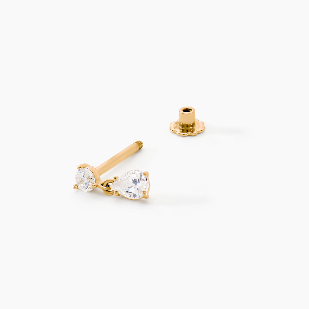 Piercing Guto Or Jaune Oxyde De Zirconium - Bijoux Femme | Histoire d’Or