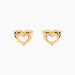 Boucles D'oreilles Puces Fulvie Double Dauphins Or Jaune - Clous d'oreilles Femme | Histoire d&rsquo;Or